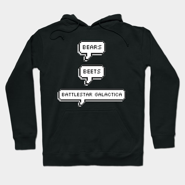 bears, beets, battlestar galactica Hoodie by cartershart